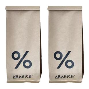 售楼处样板间水吧台%百分号咖啡袋展示收纳袋牛皮纸袋咖啡豆道具