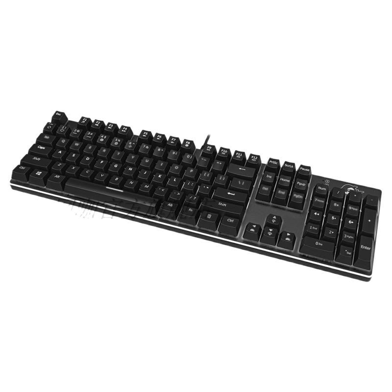 新款网鱼网咖官网直营店104键LK光轴 游戏lol USB有线键盘 网鱼
