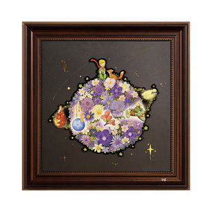 TOI图益木质小王子拼图成人版高级感手工玩具异型浪漫星球带相框