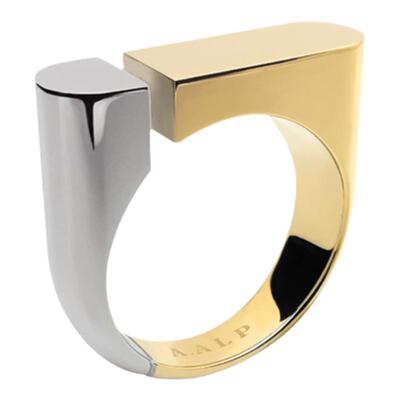 ALP限量联名款撞色不对称戒指