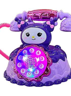 儿童玩具复古卡通座机仿真电话机