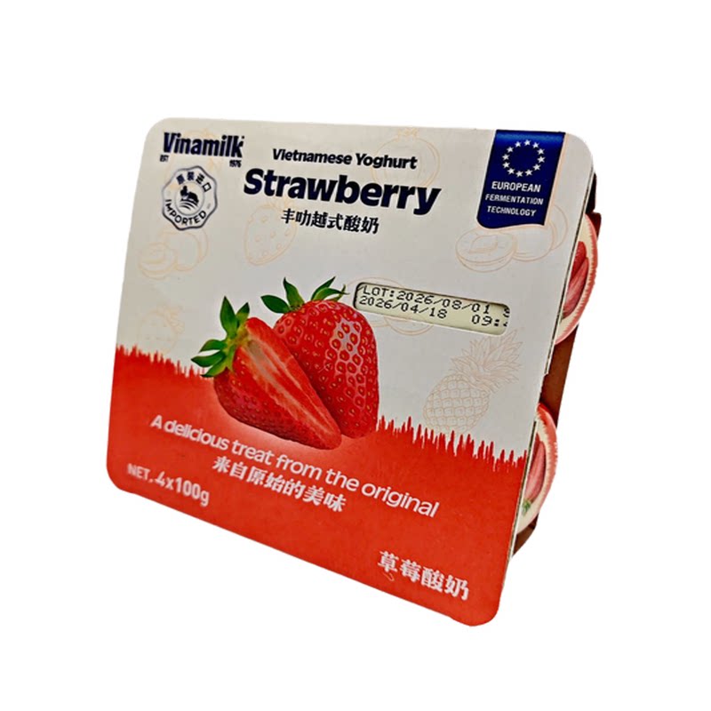 越南进口果味酸奶VINAMIL酸奶