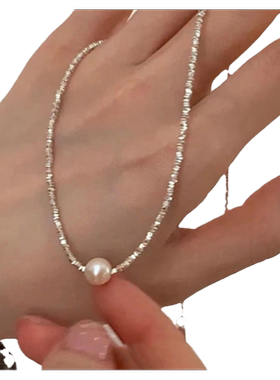 碎银几两施家珍珠项链女设计感