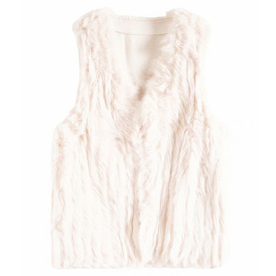 环保皮草马甲女新款外穿时髦洋气