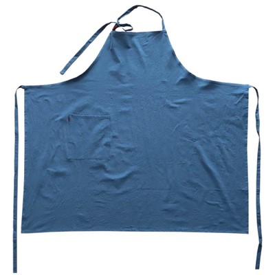 简约风透气棉麻花艺围裙定制logo