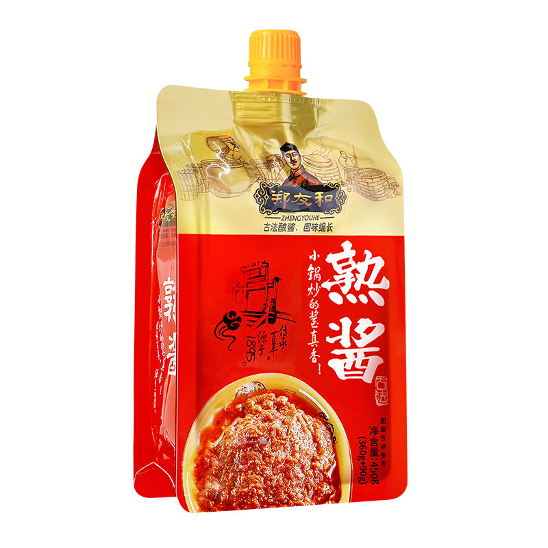 郑友和熟酱东北大酱450g带嘴