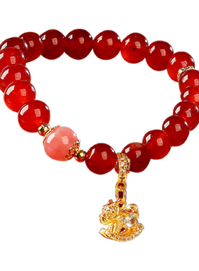 2026马年本命年手串天然红玛瑙