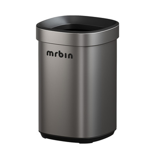 麦桶桶不锈钢无盖式垃圾桶2026新款家用极简轻奢客厅高颜值直投桶