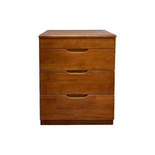 【整装】实木暗格斗柜家用卧室实用大容量储物柜边柜机械刷卡解锁