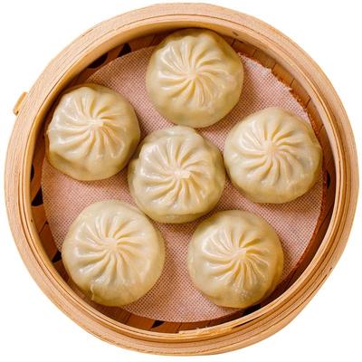水晶薄皮包子早餐半成品加热即食