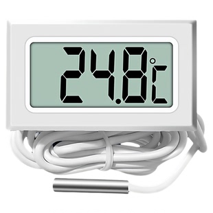 带探头数显温度计高精准度鱼缸养殖专用电子温度传感器冰箱温度计