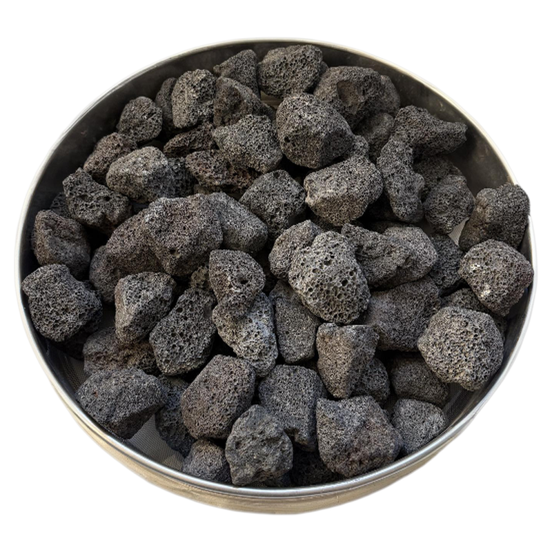 纯天然黑色火山石颗粒