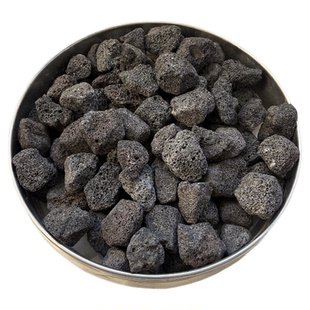 天然黑色火山石颗粒多肉铺面黑色火山岩鱼缸水族造景专用铺底底砂