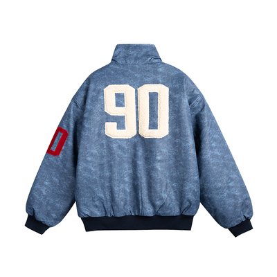 TIRED美式PU皮衣加厚保暖棉服