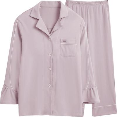 红豆女士睡衣薄款长裤全棉家居服