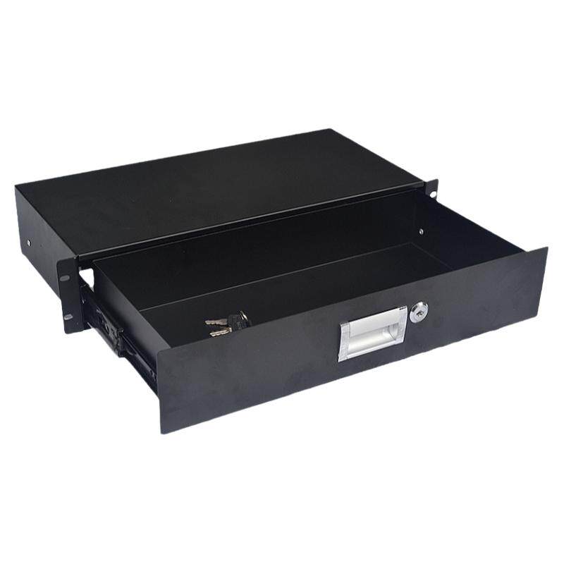 新款带锁标准19寸 2U抽屉 适合ABS航空箱话筒机箱机柜1U 2U 3U