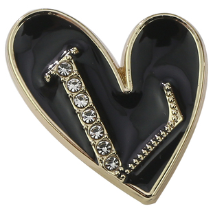 时尚心型金属扣子可爱爱心镶钻镂空异形毛衣呢子大衣纽扣服饰配件