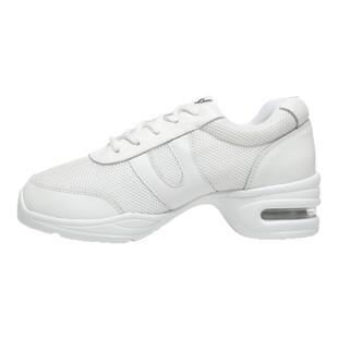 三莎新款舞蹈鞋软底广场舞鞋女网面现代舞鞋中跟爵士舞增高舞蹈鞋