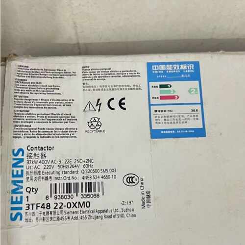 议价西门子 3TF48 交流接触器 3TF4822-0XM0 3TF48220XM0 3TF4822