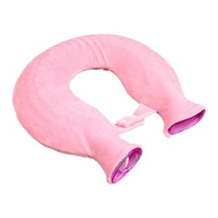 脖子肩颈热水袋注水暖水袋颈椎热敷专用护肩颈部神器U型护颈毛绒