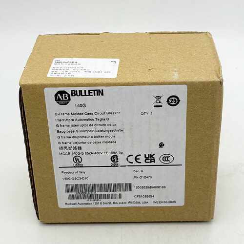 溢价-140G-G6C3-D10塑壳断路器罗克韦尔Allen-Br