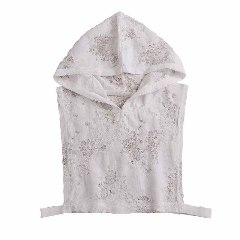 假领子蕾丝带帽配饰内搭假衣领