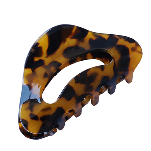 新款日韩醋酸大号镂空贝壳抓夹9cm发夹法式复古后脑勺鲨鱼夹头饰