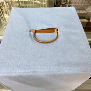 绣眼笼配件淡蓝色双层笼衣笼布 绣眼方笼两侧带拉链四面笼衣 笼罩