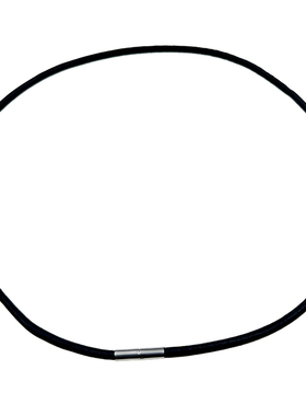 简约钛钢皮绳项链吊坠百搭绳项链