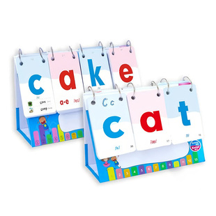 phonics英语音标和自然拼读零基础小学生入门教材cvc台历翻翻卡