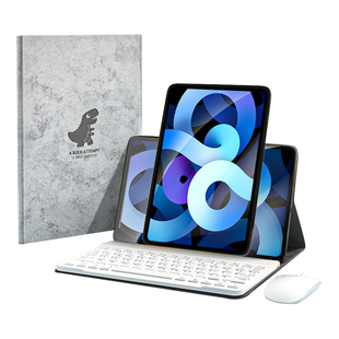iPadair6保护壳2024蓝牙键盘ipad10保护套2022旋转适用十代9九苹果平板pro11寸鼠标9/8卡通3/4收纳包2019