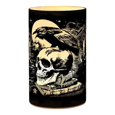 Alchemy LED6 POE'S RAVEN LANTERN 乌鸦&骷髅图案筒型LED照明灯