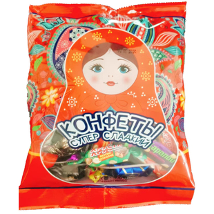 俄罗斯糖果风味混合糖巧克力多种口味夹心软喜糖解馋美味零食好吃