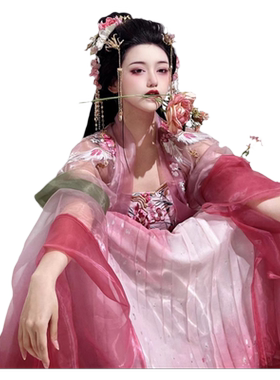 裳云兮诃子裙大袖衫齐胸汉服