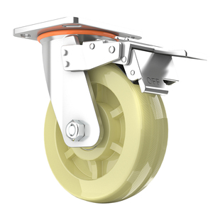 万向轮轮子尼龙轮定转向工业重型4568小推车板车拉车脚轮承重轱辘