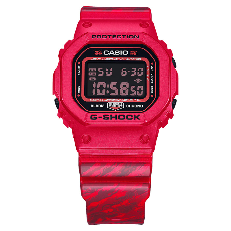 卡西欧旗舰店Jahan联名限量款小方块礼盒防震运动手表G-SHOCK