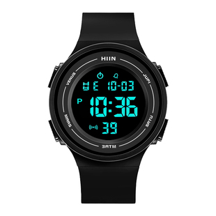 电子手表男款学生表考试只看时间初高中女夜光防水运动闹钟儿童表