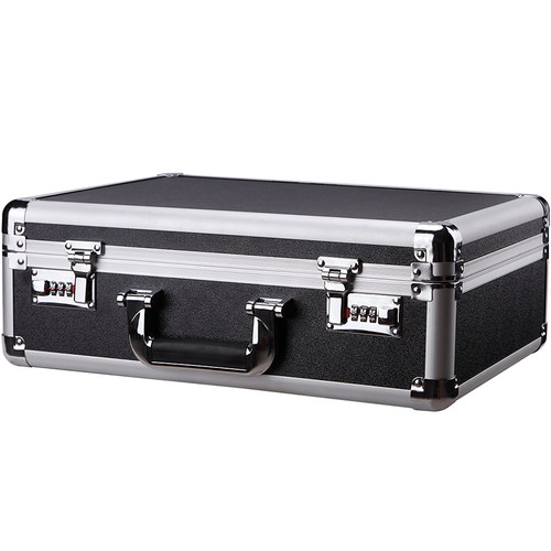 手提式密码箱大手提箱文件箱铝合金工具箱带锁放仪器贵重物品收纳