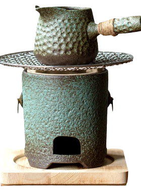碌心中式复古风围炉煮茶罐罐烤奶