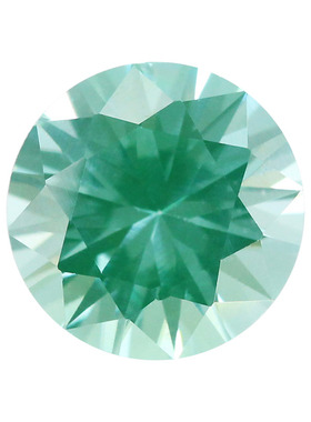 薄荷绿色浅绿色圆形合成培育尖晶裸石 137#绿尖晶尖底蜡镶耐高温