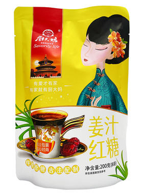 厨大妈古法配制姜汁红糖200g袋装