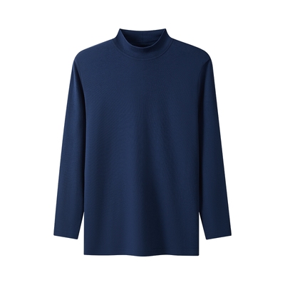 三枪保暖纯棉半高领防寒保暖上衣