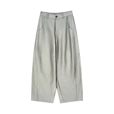 RH 【天丝亚麻】宽松百搭直筒春夏新款经典高腰垂感休闲裤26581