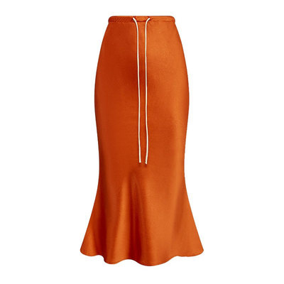 ADoOr3色缎面微弹自然腰修身通勤