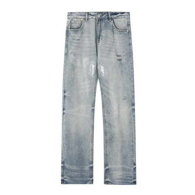 IT'S5cm美式高街磨破牛仔裤