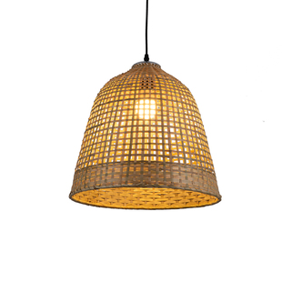 户外防水竹编灯笼庭院花园公园民宿露台小院露营餐厅室外防水吊灯