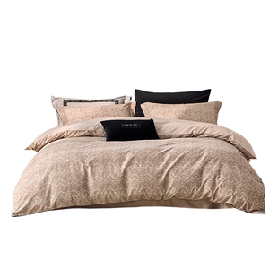 罗莱家纺全棉磨毛纯棉60支加厚保暖床品秋冬天双人1.8m床四件套