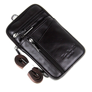 真皮男手机包头层牛皮真皮斜挎小包单肩包手机斜背包放手机的腰包