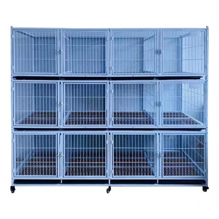 金奥三层长2米16加粗大号狗笼子 猫笼寄养笼小型犬繁育宠物店笼子