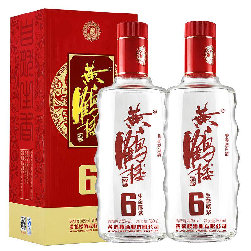 生态原浆6500ml2瓶装黄鹤楼酒